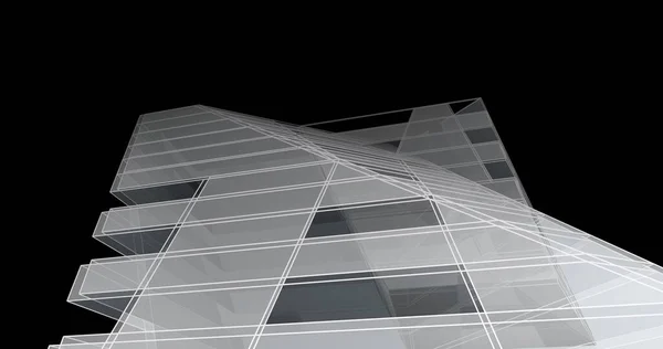 Abstrakt Arkitektonisk Tapet Design Digital Koncept Baggrund - Stock-foto