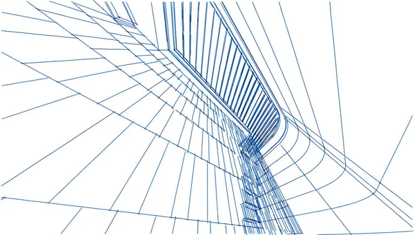 Formas Geométricas Edifício Arquitetônico — Fotografia de Stock