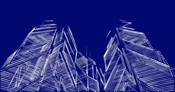 eskiz sanatı, geometrik mimari binalar tasarımı