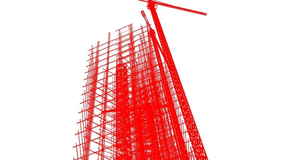 建筑墙纸设计 数字概念背景 — 图库照片