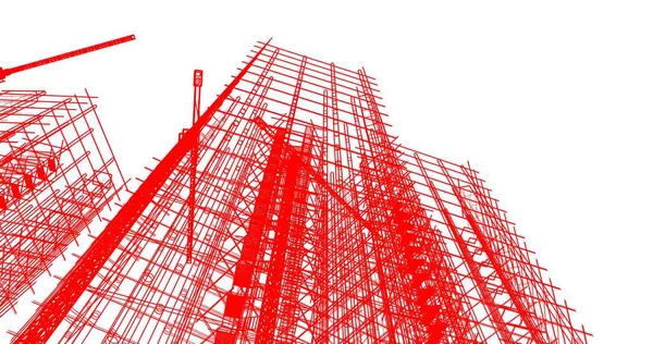 Abstrakcyjny Projekt Tapety Architektonicznej Cyfrowe Tło Koncepcyjne — Zdjęcie stockowe