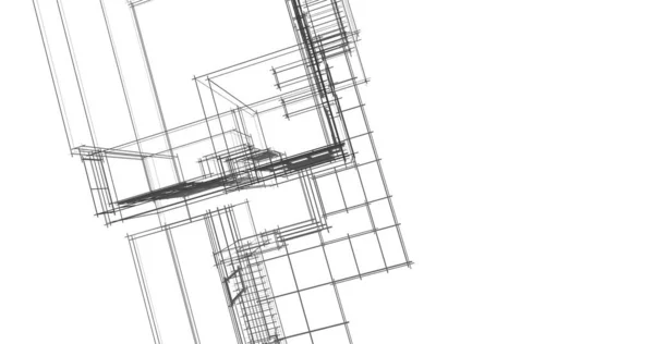 Abstrakcyjny Projekt Tapety Architektonicznej Cyfrowe Tło Koncepcyjne — Zdjęcie stockowe