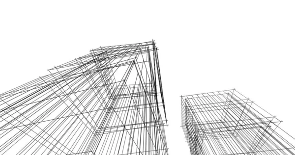Абстрактный Архитектурный Дизайн Обоев Цифровой Концепт Фон — стоковое фото
