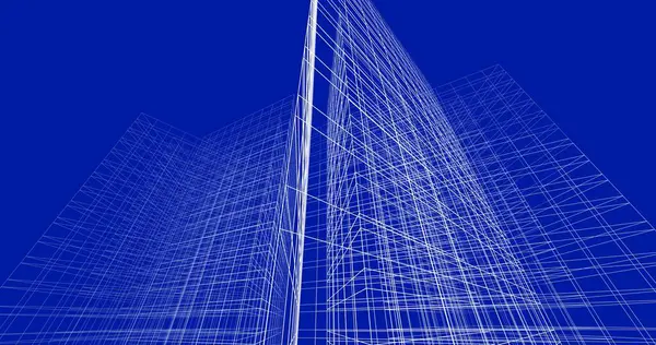 Abstract Architectural Wallpaper Design Digital Concept Background — Stock Photo, Image