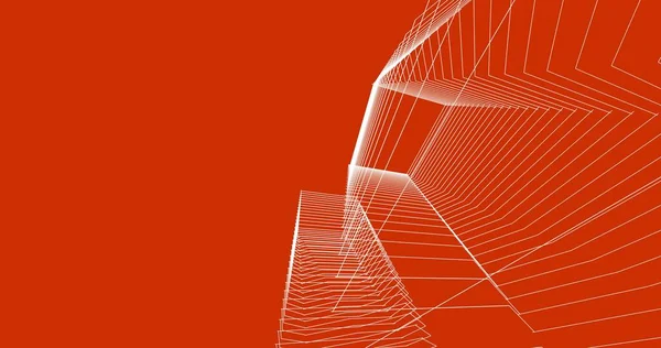 Mimari sanat konseptinde soyut çizgiler, minimum geometrik şekiller. 