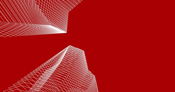 Mimari sanat konseptinde soyut çizgiler, minimum geometrik şekiller. 