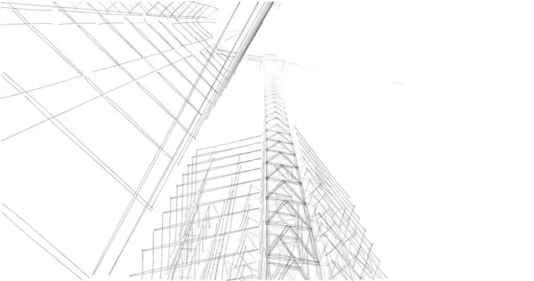 Абстрактный Архитектурный Дизайн Обоев Цифровой Концепт Фон — стоковое фото