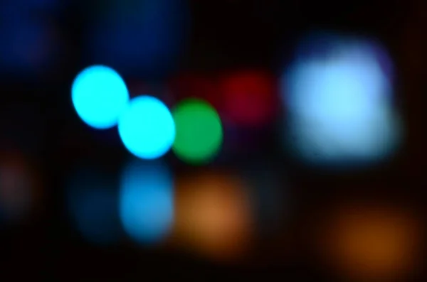 Blurred Abstract Lights Background City Night — Stock Photo, Image