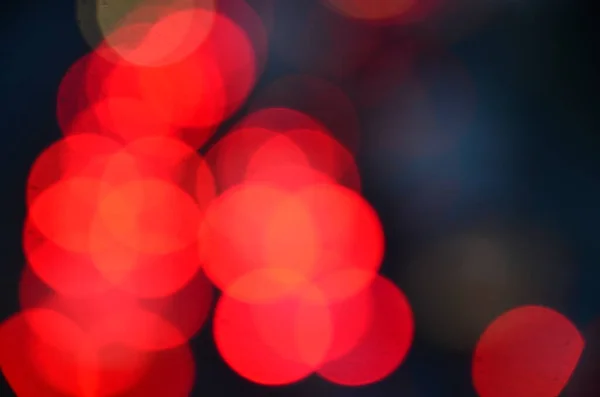 Luces Abstractas Borrosas Fondo Ciudad Noche — Foto de Stock