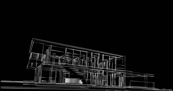 Абстрактный Архитектурный Дизайн Обоев Цифровой Концепт Фон — стоковое фото
