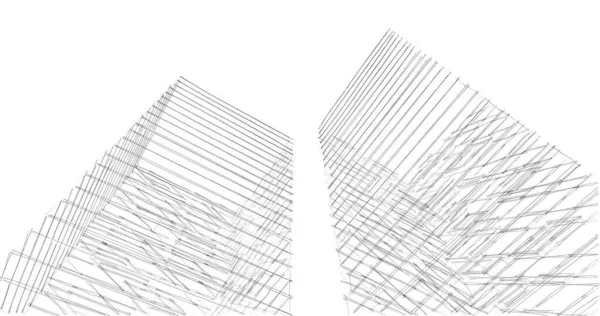 Абстрактный Архитектурный Дизайн Обоев Цифровой Концепт Фон — стоковое фото