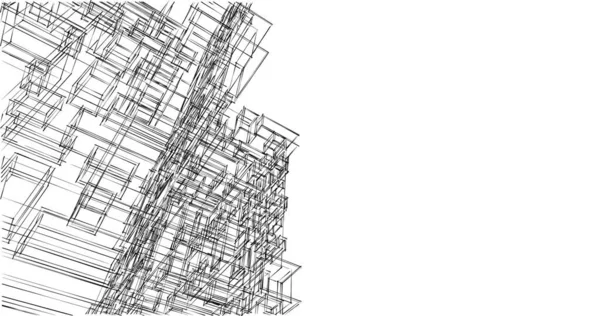 Абстрактный Архитектурный Дизайн Обоев Цифровой Концепт Фон — стоковое фото