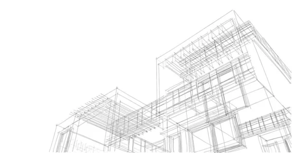 Абстрактный Архитектурный Дизайн Обоев Цифровой Концепт Фон — стоковое фото