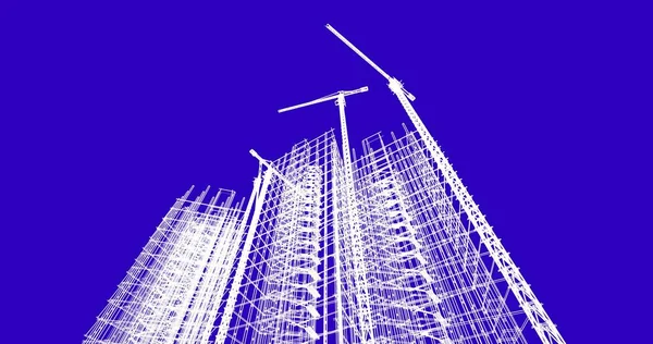 soyut mimari duvar kağıdı tasarımı, dijital konsept arkaplan