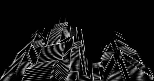 minimal geometrik şekiller, mimari çizgiler