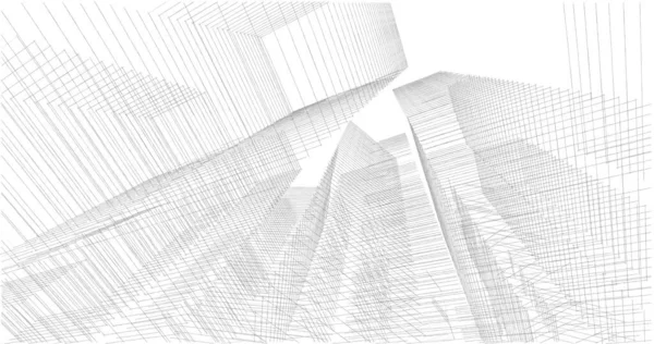 建筑墙纸设计 数字概念背景 — 图库照片