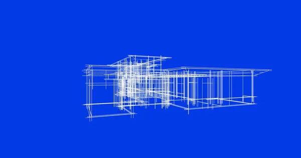 Абстрактные Чертежи Архитектурном Искусстве Минимальные Геометрические Формы — стоковое фото