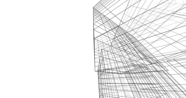 Abstrakcyjny Projekt Tapety Architektonicznej Cyfrowe Tło Koncepcyjne — Zdjęcie stockowe