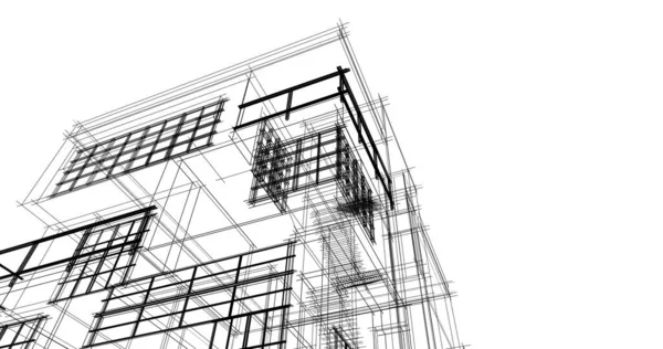 Абстрактный Архитектурный Дизайн Обоев Цифровой Концепт Фон — стоковое фото