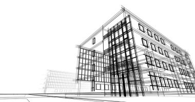 minimal geometrik mimari binalar tasarımı