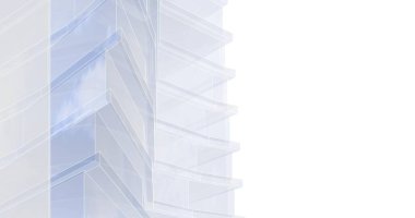 Mimari sanat konseptinde soyut çizgiler, minimum geometrik şekiller. 