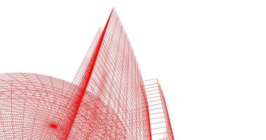 soyut mimari duvar kağıdı tasarımı, dijital konsept arkaplan