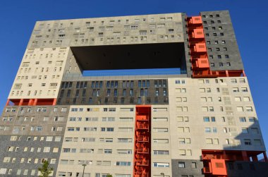 Mimari sanat konseptinde soyut çizgiler, minimum geometrik şekiller. 