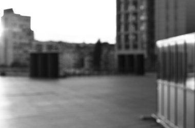 Mimari sanat konseptinde soyut çizgiler, minimum geometrik şekiller. 