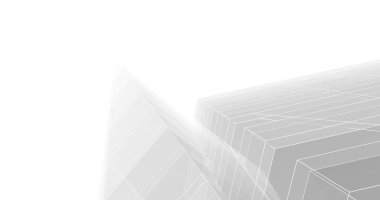 Mimari sanat konseptinde soyut çizgiler, minimum geometrik şekiller. 