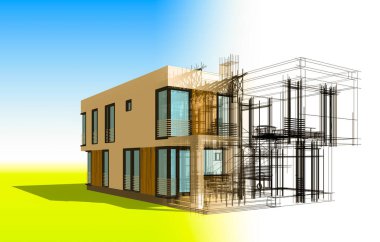 minimal geometrik şekiller, mimari çizgiler