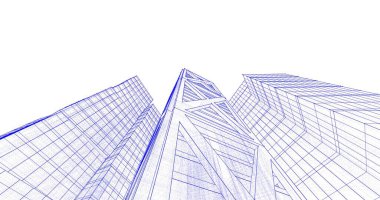 soyut mimari duvar kağıdı tasarımı, dijital konsept arkaplan