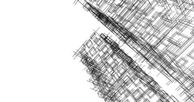 soyut mimari duvar kağıdı tasarımı, dijital konsept arkaplan