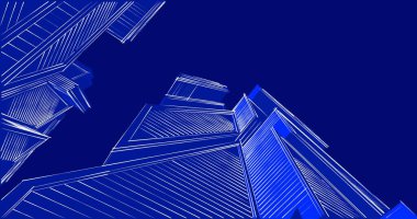 minimal geometrik şekiller, mimari çizgiler