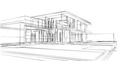 soyut mimari duvar kağıdı tasarımı, dijital konsept arkaplan