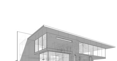 minimal geometrik mimari binalar tasarımı