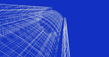 soyut mimari duvar kağıdı tasarımı, dijital konsept arkaplan