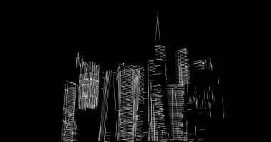 soyut mimari duvar kağıdı tasarımı, dijital konsept arkaplan