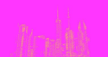 soyut mimari duvar kağıdı tasarımı, dijital konsept arkaplan