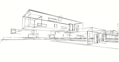 soyut mimari duvar kağıdı tasarımı, dijital konsept arkaplan