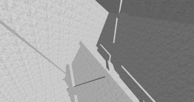 minimal geometrik şekiller, mimari çizgiler