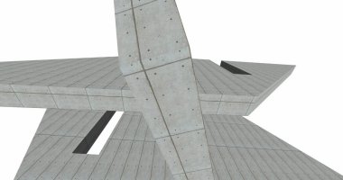 minimal geometrik şekiller, mimari çizgiler