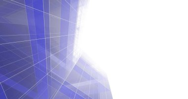 Mimari sanat konseptinde soyut çizgiler, minimum geometrik şekiller. 