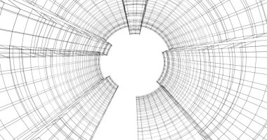 soyut mimari duvar kağıdı tasarımı, dijital konsept arkaplan