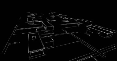 soyut mimari duvar kağıdı tasarımı, dijital konsept arkaplan