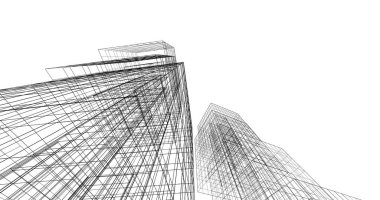 soyut mimari duvar kağıdı tasarımı, dijital konsept arkaplan