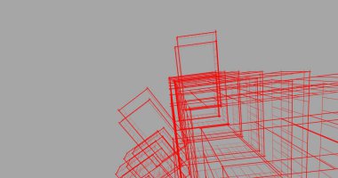 soyut mimari duvar kağıdı tasarımı, dijital konsept arkaplan