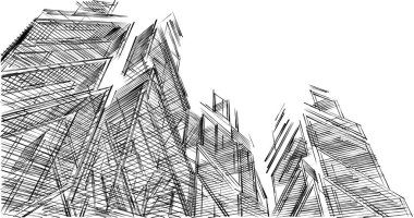 minimal geometrik şekiller, mimari çizgiler