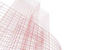 soyut mimari duvar kağıdı tasarımı, dijital konsept arkaplan