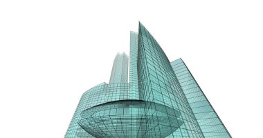 soyut mimari duvar kağıdı tasarımı, dijital konsept arkaplan