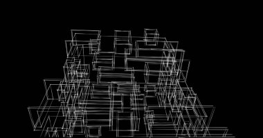 soyut mimari duvar kağıdı tasarımı, dijital konsept arkaplan